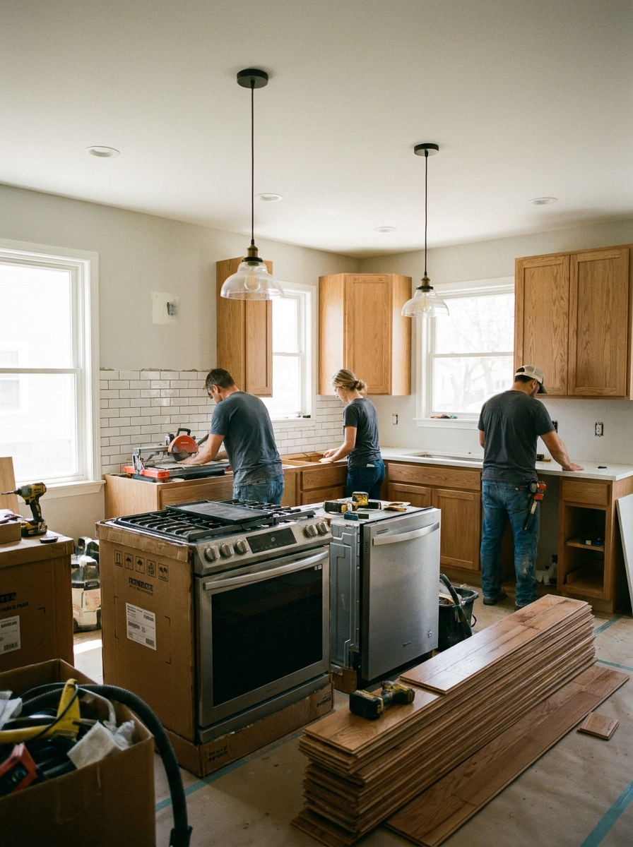 Traditional/Transitional Kitchen Remodel by TMC Home Innovations project photo